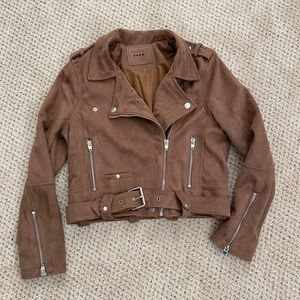 BLANK NYC Suede Moto Jacket, Size XL (fits like M)